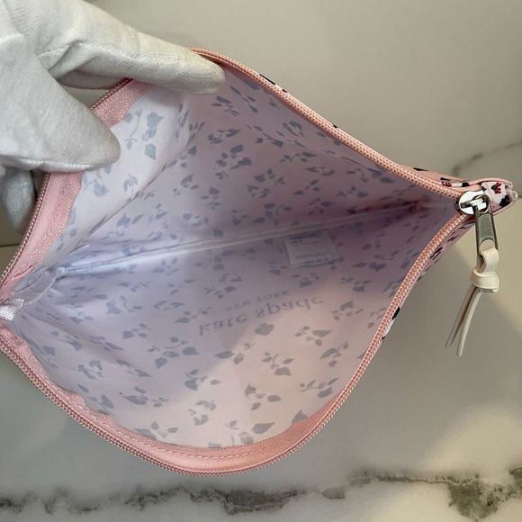 Kate Spade Large Canvas Floral Pouch - Picture 3 of 3